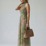 Mirelle™ | Gathered Halter Midi Dress