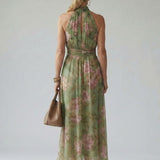 Mirelle™ | Gathered Halter Midi Dress