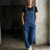 Jade | Baggy Bib Denim Overalls