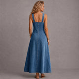 Lena | Stylish Denim Dress With Pockets